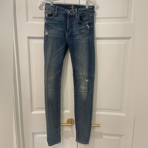 7 For All Mankind the high waist skinny Jean - Picture 1 of 11